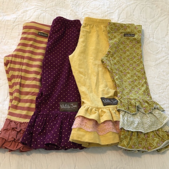 Matilda Jane Ruffles & Lace Leggings Girls Size 6 - Picture 3 of 3